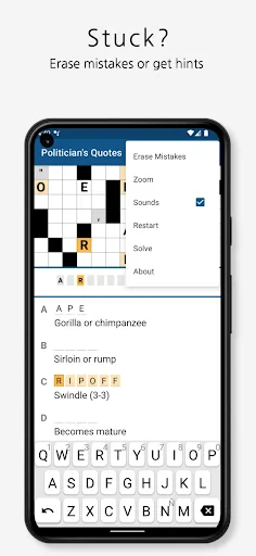 Acrostic Crossword Puzzles screenshot