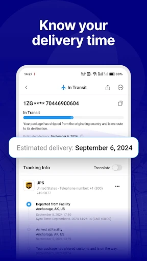 17TRACK Package Tracker screenshot