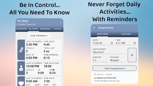 Baby & Breastfeeding Tracker screenshot