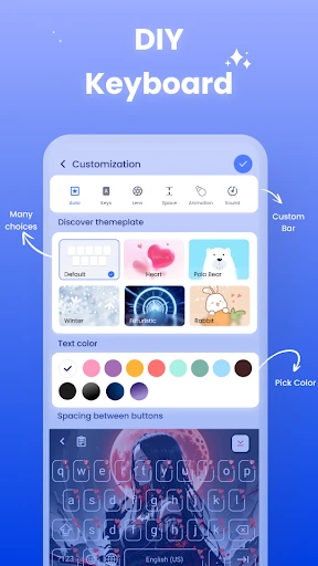 Keyboard Font & Keyboard Theme screenshot