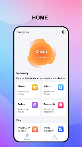 Cleaner Junk & Photo Recovery screenshot