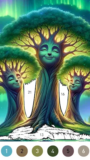 Fantasy Color By Number Game screenshot