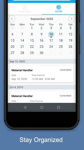 Staffmark WorkNOW screenshot
