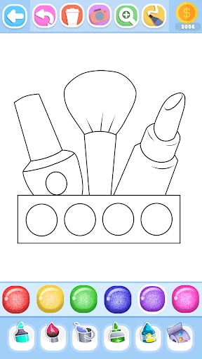 Glitter Beauty Coloring Pages screenshot