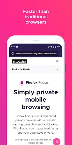 Firefox Focus: No Fuss Browser screenshot