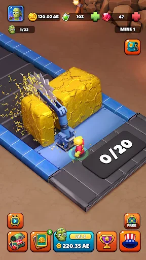 Idle Zombie Miner: Gold Tycoon screenshot