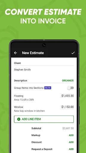 Joist Invoices for Contractors screenshot