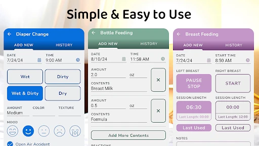 Baby & Breastfeeding Tracker screenshot