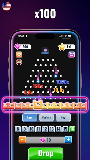 Plinko S x100: Plinko Balls XY screenshot