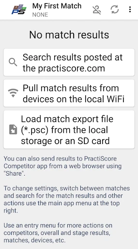PractiScore Competitor screenshot