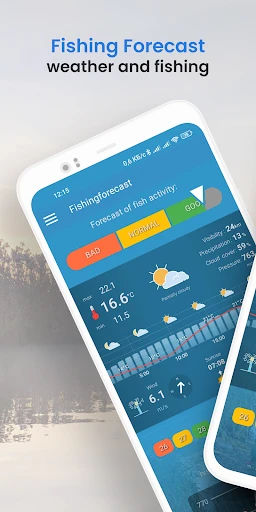 Fishing forecast screenshot