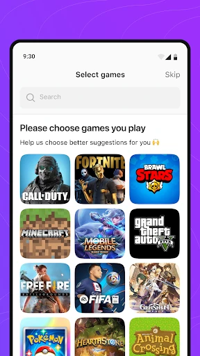 Gameram: Gaming social network screenshot