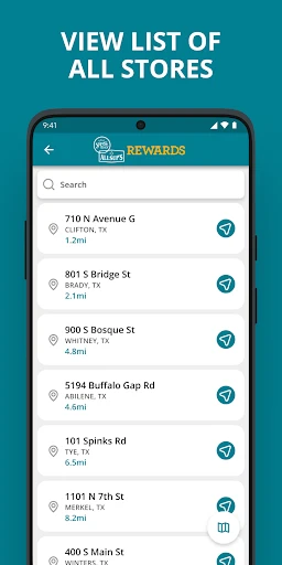 Yesway & Allsup’s Rewards screenshot