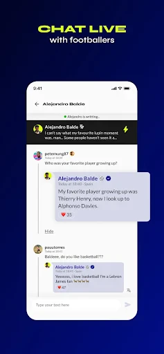 TR - Chat with Football Stars screenshot