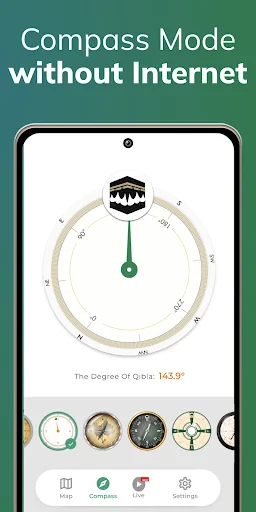Qibla Finder Compass 100% screenshot