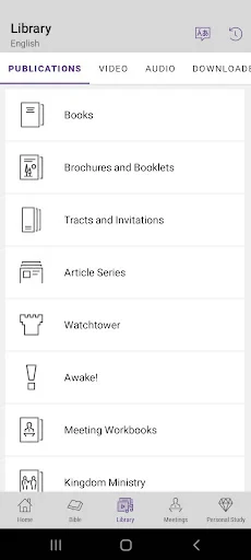 JW Library screenshot