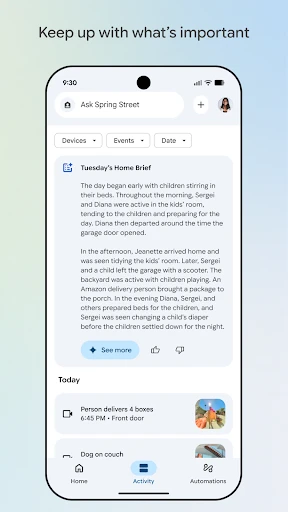 Google Home screenshot
