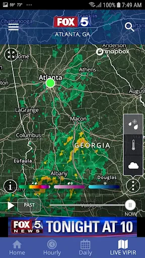 FOX 5 Storm Team Weather Radar screenshot