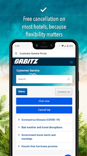 Orbitz Hotels & Flights screenshot