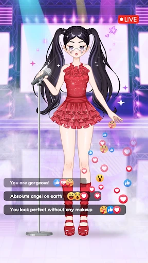 Idol Livestream: Doll Dress Up screenshot