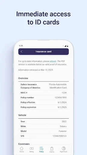 Safeco Mobile screenshot