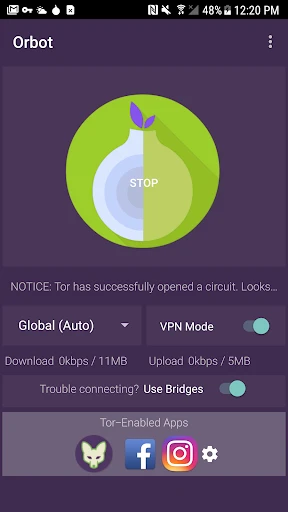 Orbot: Tor for Android screenshot