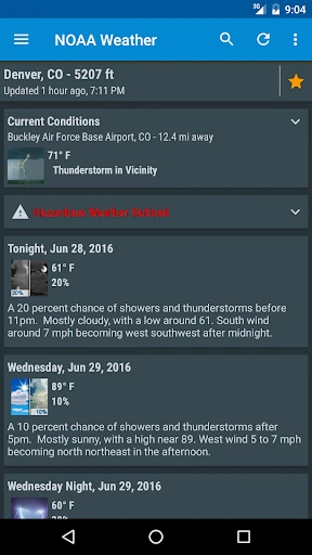 NOAA Weather & Tides screenshot