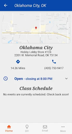 Hobby Lobby Stores screenshot