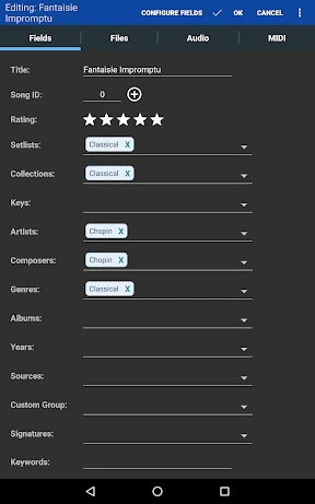 MobileSheets screenshot