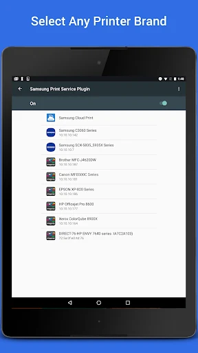 Samsung Print Service Plugin screenshot