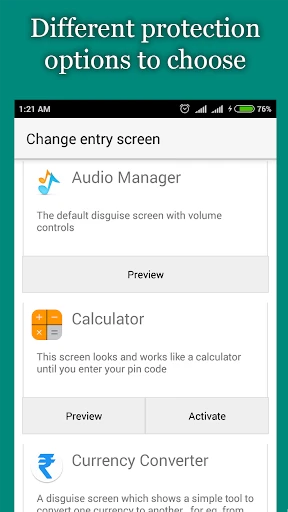Hide Photos, Video and App Loc screenshot