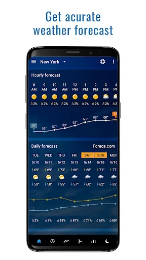 Transparent clock weather Pro screenshot