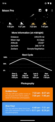 My Moon Phase Pro screenshot