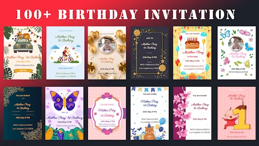 Birthday Invitation Card Maker screenshot