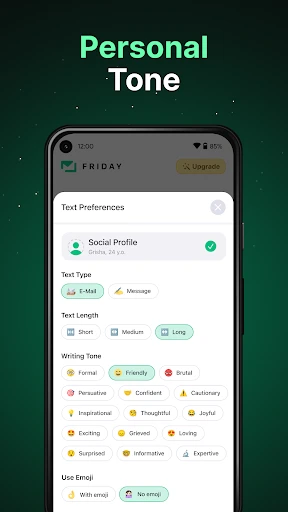 Friday: AI E-mail Assistant screenshot