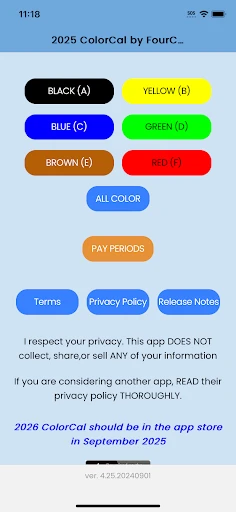 2025 ColorCal screenshot