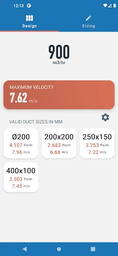 Ductulator Pro screenshot