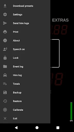 Taximeter screenshot