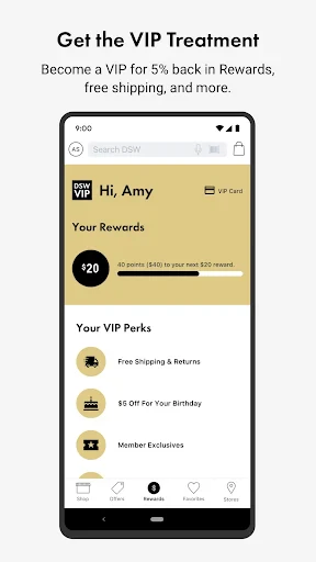 DSW Designer Shoe Warehouse screenshot