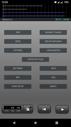 J4T Multitrack Recorder screenshot