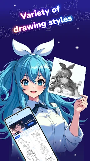 Draw Anime: Paint & Sketch App screenshot