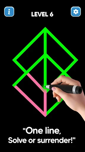 Line Drawing: No Lift Puzzle screenshot