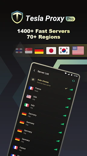 Tesla Proxy Pro - Safe & Fast screenshot