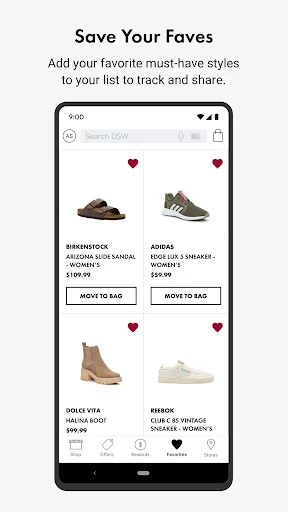 DSW Designer Shoe Warehouse screenshot