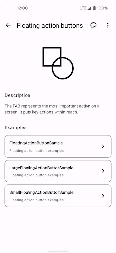 Compose Material Catalog screenshot