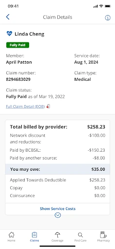 BCBSTX screenshot
