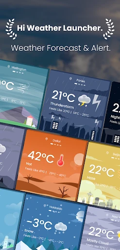 Hi Weather Launcher-Live Radar screenshot