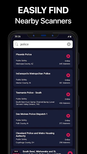 Police Scanner Pro - App screenshot