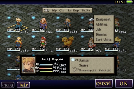 FINAL FANTASY TACTICS : WotL screenshot