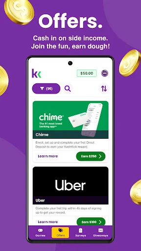 KashKick: Get paid to have fun screenshot